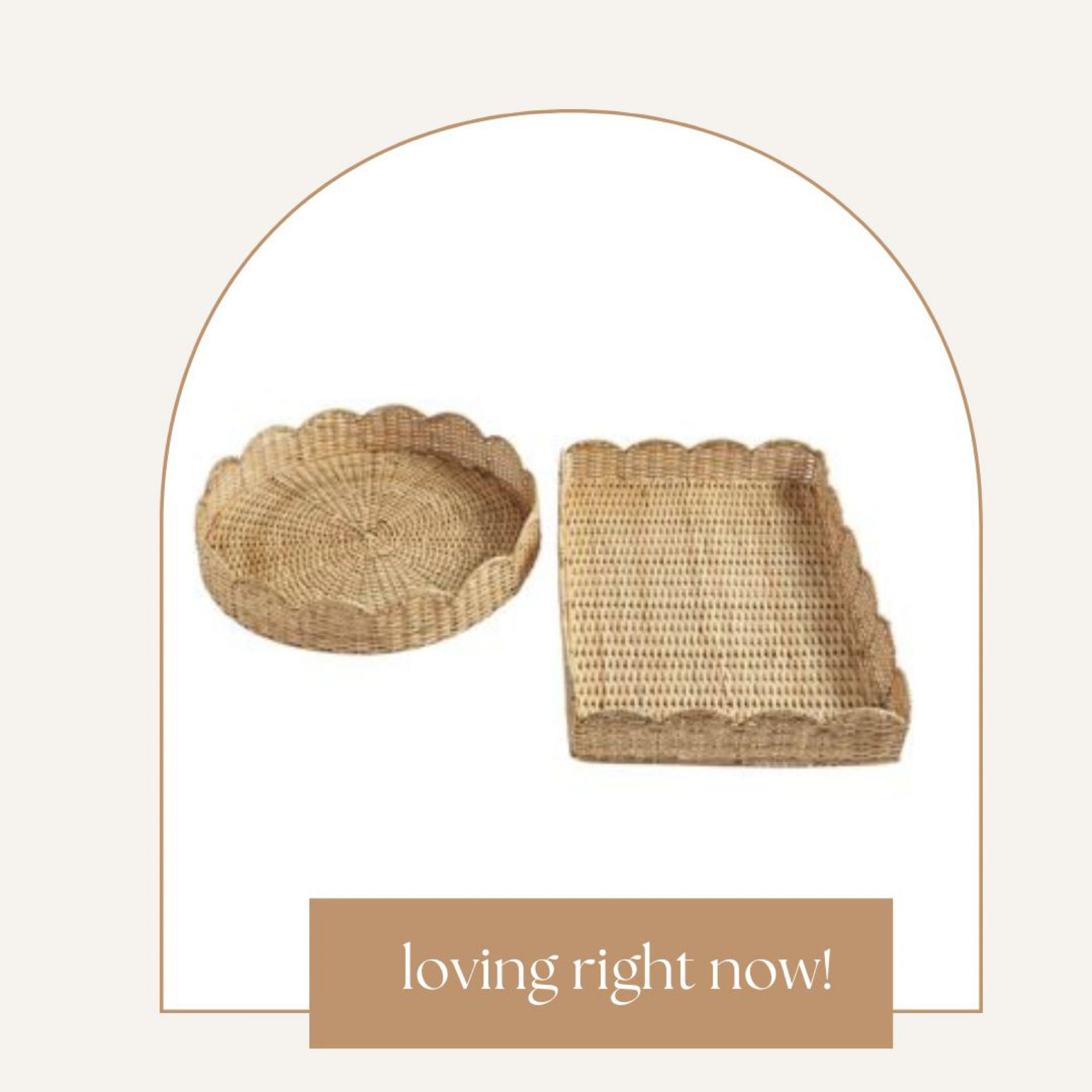 Loving these scalloped trays 
Round rattan tray 
Rectangular tray 
Summer dining 


#LTKhome #LTKFind
