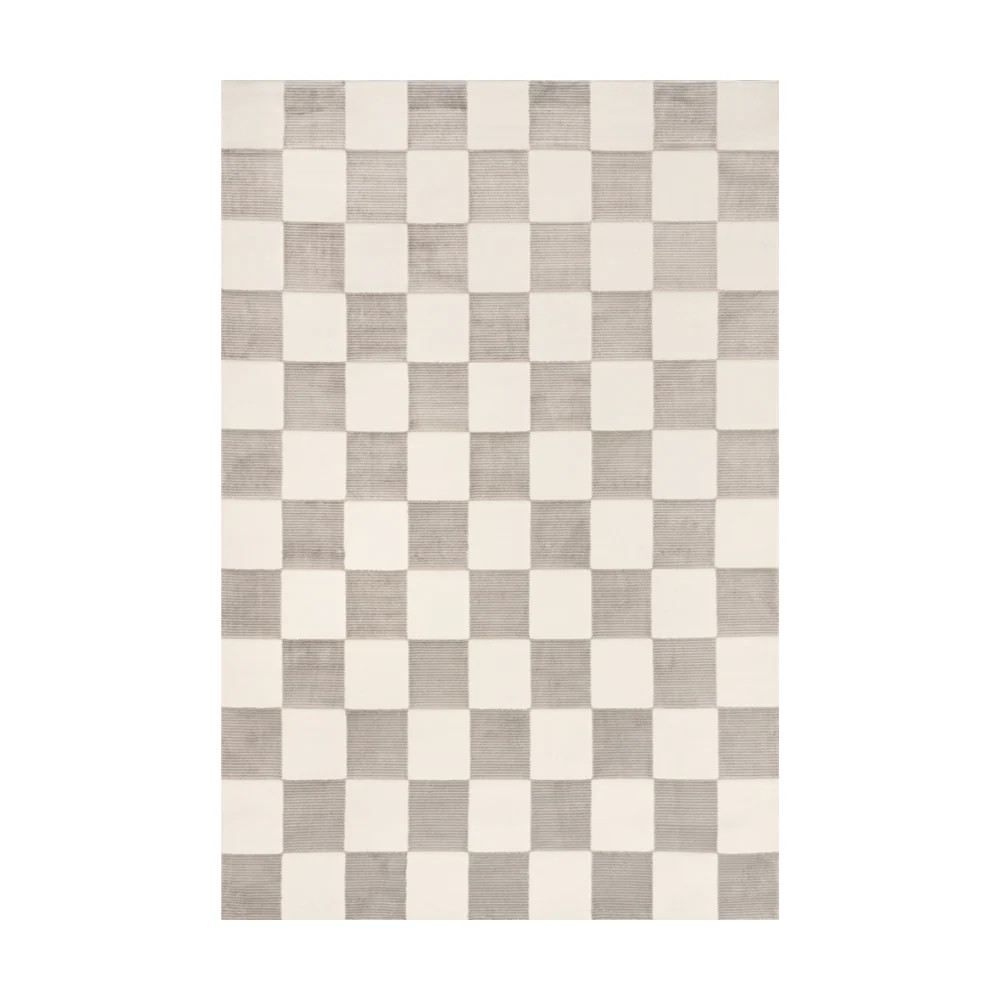 Elias Checkered Washable Rugs | Rugsway.us
