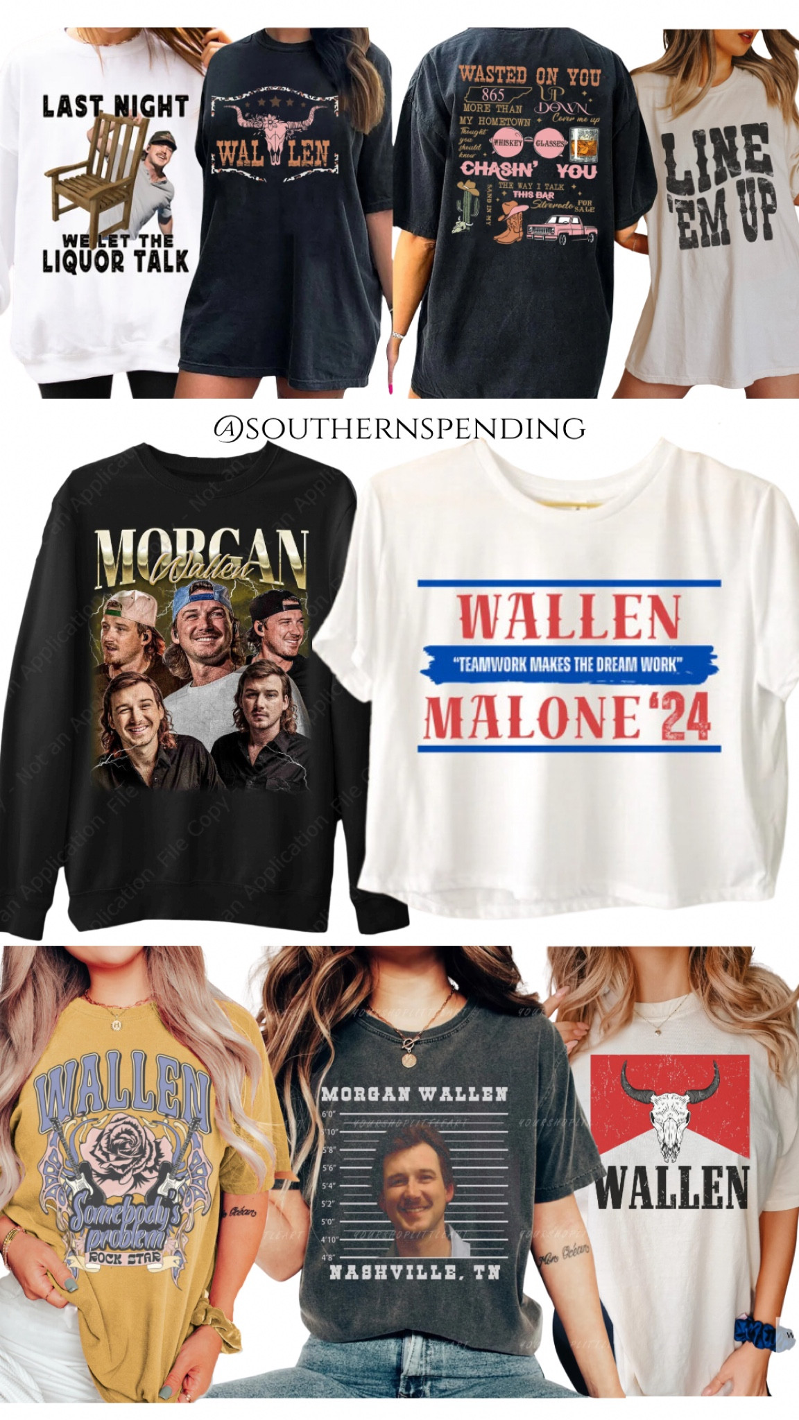 The cutest tees and sweatshirts for the Morgan Wallen concert. (Or even if you’re just a fan.)
Some available in multiple color ways and extended sizes.

Country concert outfit Idea. Be comfortable and stylish!

#LTKStyleTip #LTKFindsUnder50