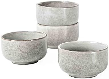 Ceramic Salad Bowl Set of 4, 15 OZ Cereal Bowls, Porcelain Rice Bowls for Kitchen, Serving Soup B... | Amazon (US)