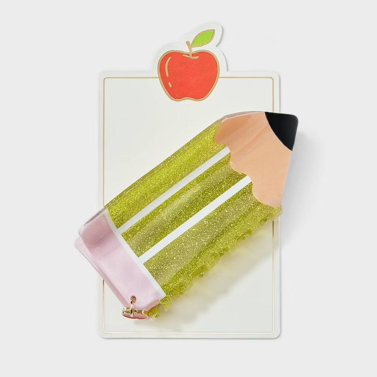 Teacher Pencil Claw Hair Clip - Yellow | Target