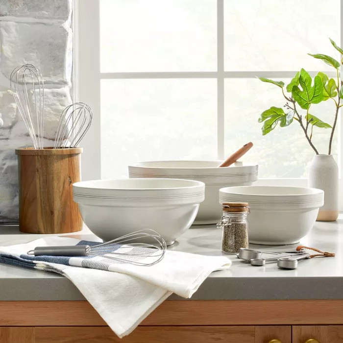 Wood Utensil Holder Brown - Hearth & Hand™ with Magnolia | Target