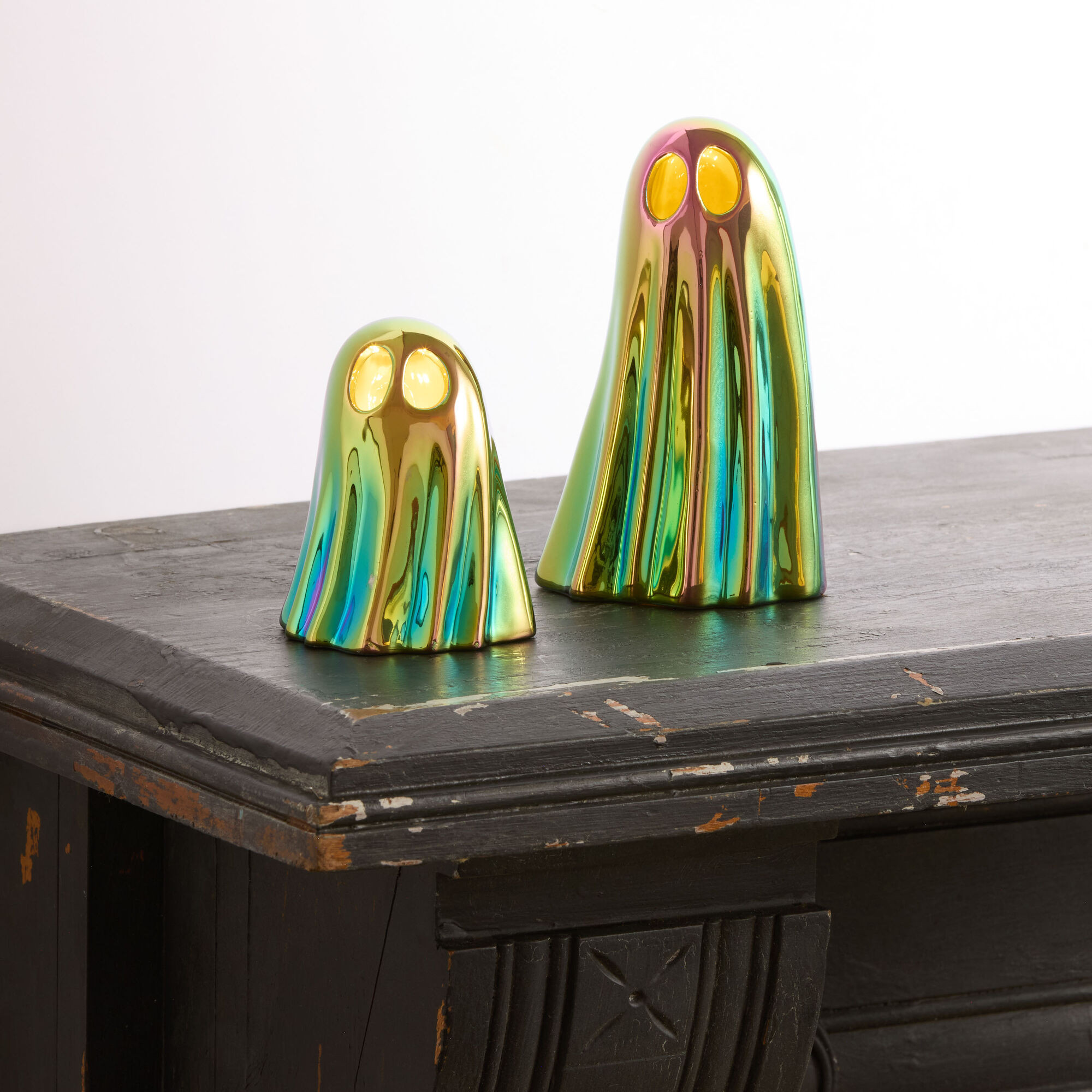 Iridescent Ceramic Ghost LED Light Up Decor | World Market