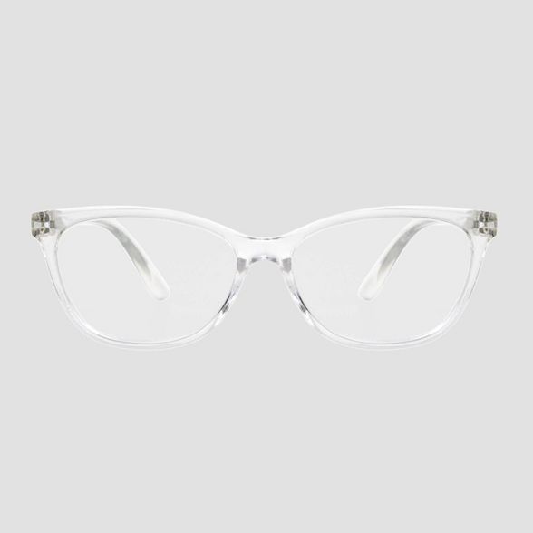 Women's Crystal Cat Eye Blue Light Filtering Glasses - A New Day™ Clear | Target