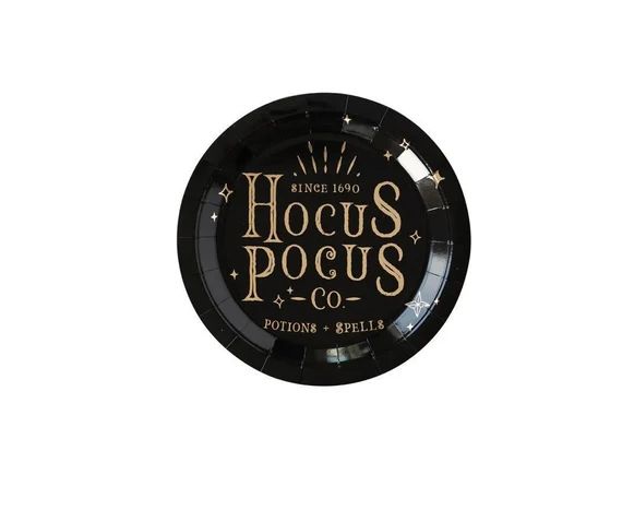 Hocus Pocus Plates 8 Count  Halloween Party Hocus Pocus Party - Etsy | Etsy (US)