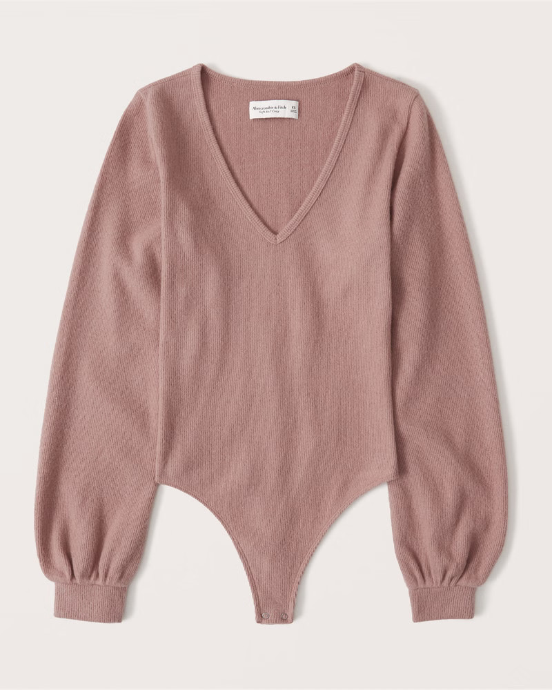 Cozy V-Neck Bodysuit | Abercrombie & Fitch (US)