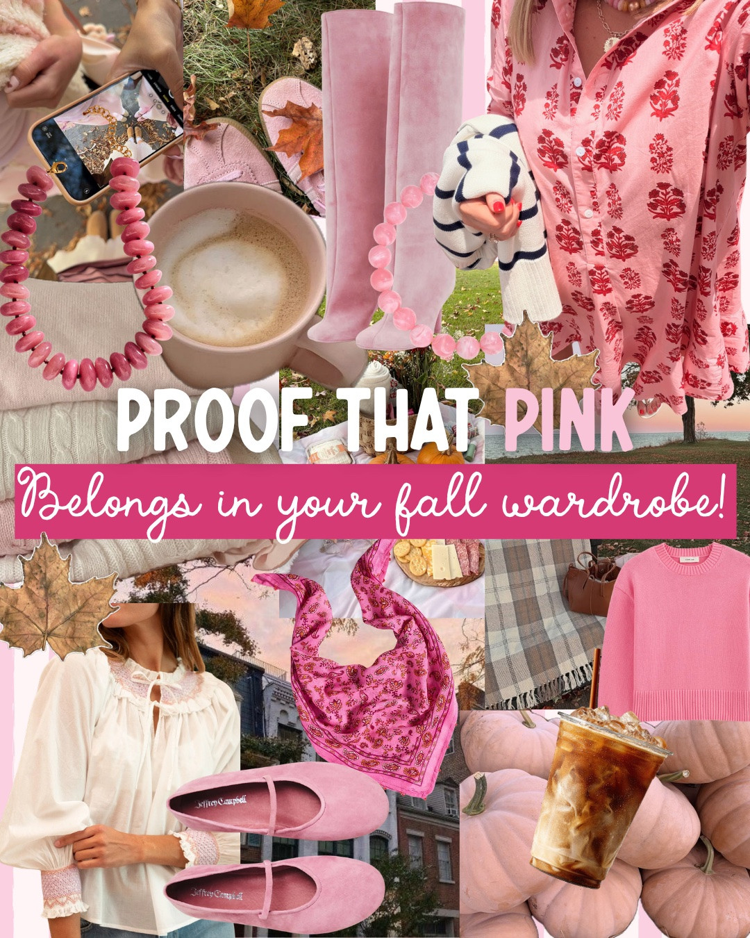 Proof that pink belongs in your fall closet! Pink is such a fun way to elevate your gal outfits.

#LTKgrwm #LTKootd #LTKmomlife