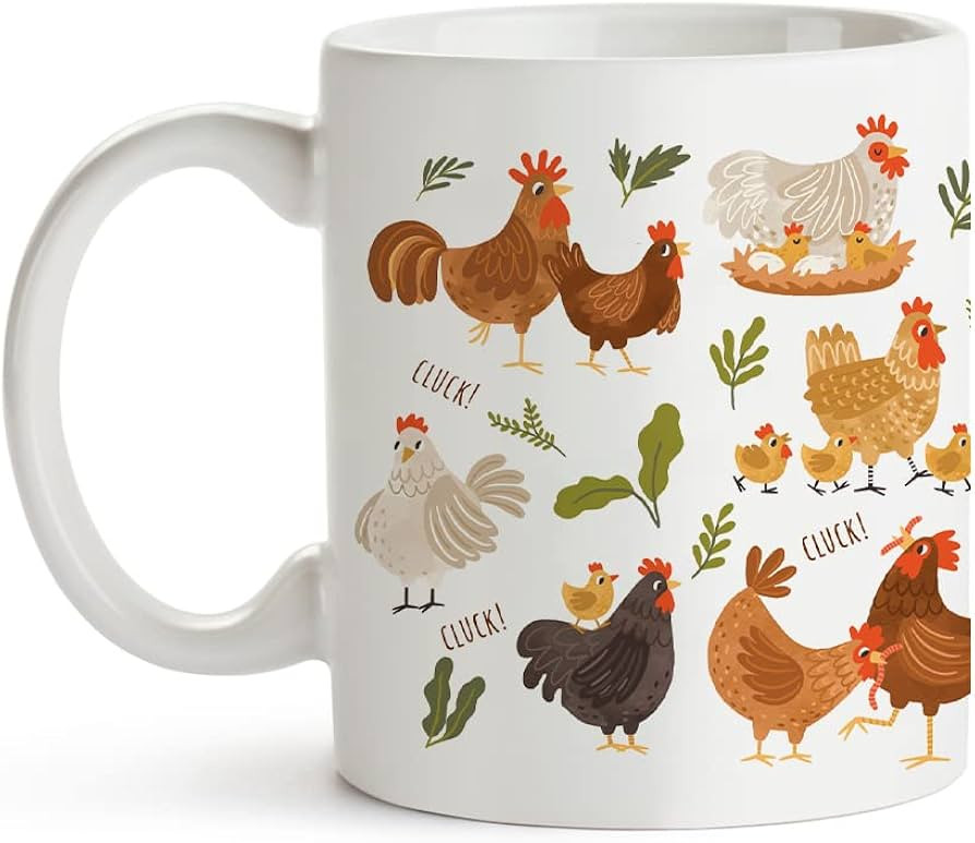 Chicken Coffee Mugs For Chicken Lovers,Women,Funny Chicken lover Gifts Mug For Chicken Lady,Farme... | Amazon (US)