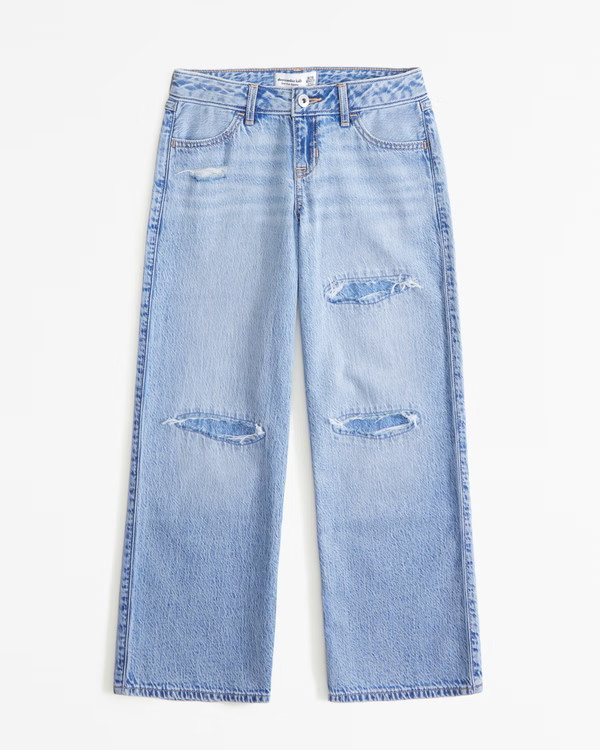 lightweight low rise baggy jeans | Abercrombie & Fitch (US)