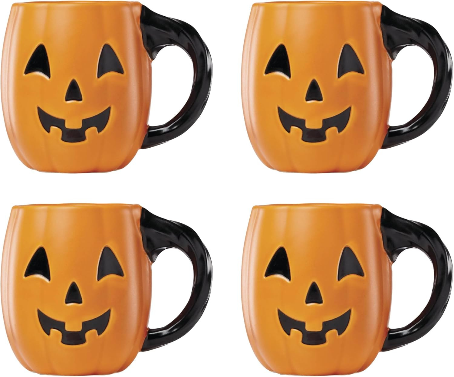 Lenox Halloween Figural Pumpkin Porcelain Mug Set for 4, 20oz | Amazon (US)