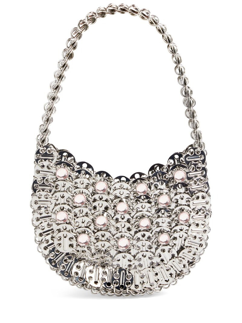 Paco Rabanne - 1969 small moon top handle bag - Silverlightpink | Luisaviaroma | Luisaviaroma