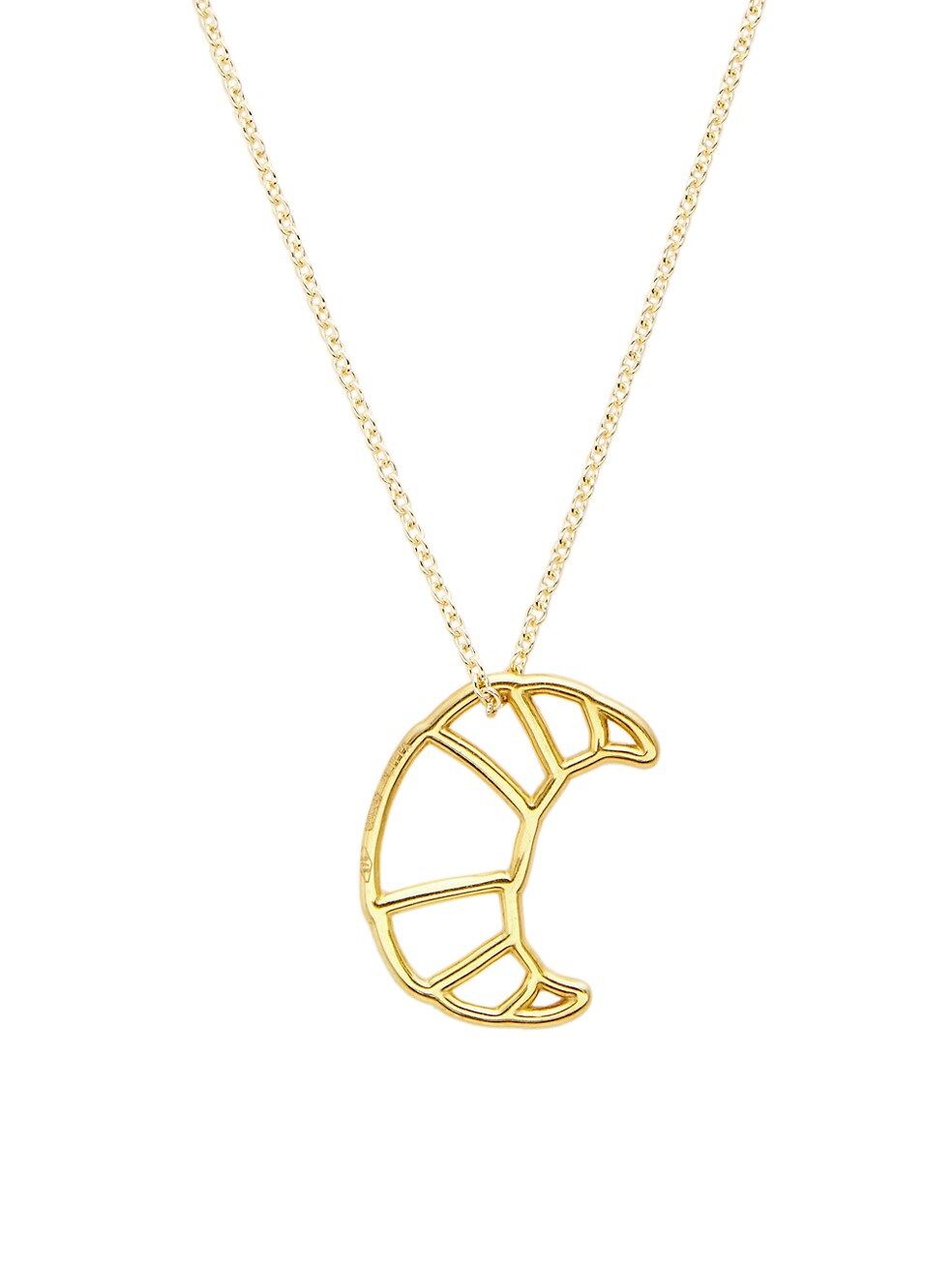 Pura Goldtone Croissant Pendant Necklace | Saks Fifth Avenue