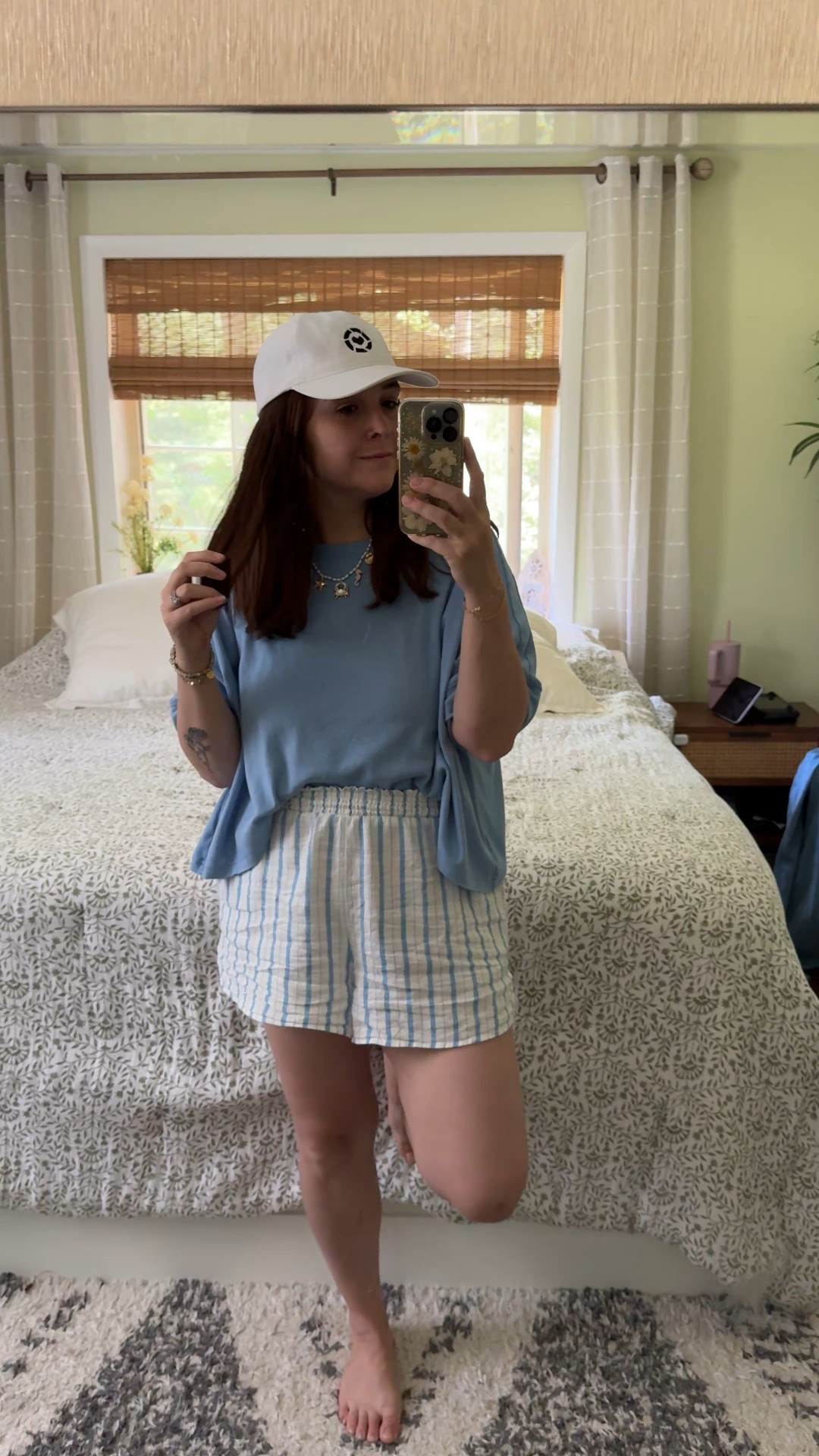 Really feeling this coastal outfit vibes today!

Cropped tshirt is a free people dupe. White and blue striped shorts are old, but found a similar pair! 

#LTKSaleAlert #LTKSummerEdit #LTKSeasonal