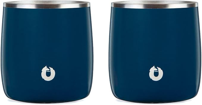Snowfox Premium Vacuum Insulated Stainless Steel Whiskey Rocks Glass, Set of 2, Old Fashioned, Wh... | Amazon (US)