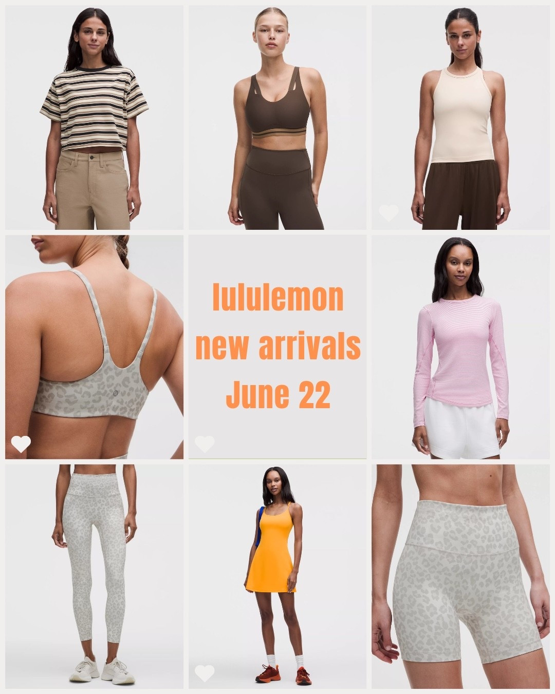 Lululemon surprise new drop. What's new at lululemon. 

Loving the new cheetah/leopard print in the wunder train line. Also a new color called warm glow that looks very similar to mango dream. My favourite is the micro stripe hold tight shirt!

#LTKcanada #LTKsummer #LTKfitness