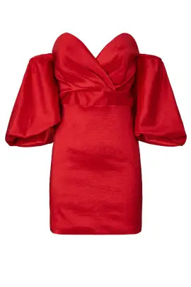 Zena Sweetheart Puff Sleeve Dress | Rent the Runway