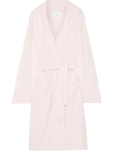 Three J NYC - Cotton-twill Robe - Blush | NET-A-PORTER (US)