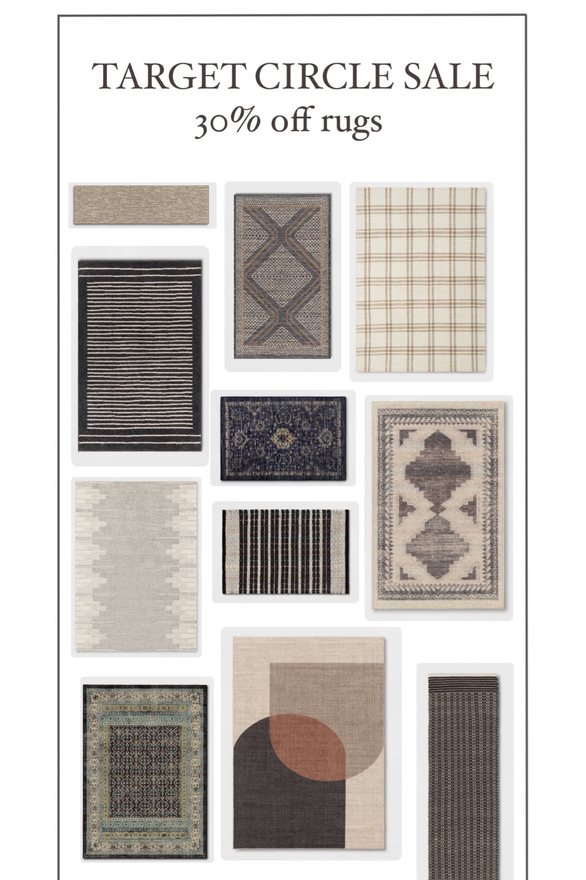 Target Circle Sale. 30% off area rugs, runners, outdoor rugs, & doormats. 

#LTKsalealert #LTKfindsunder100 #LTKhome