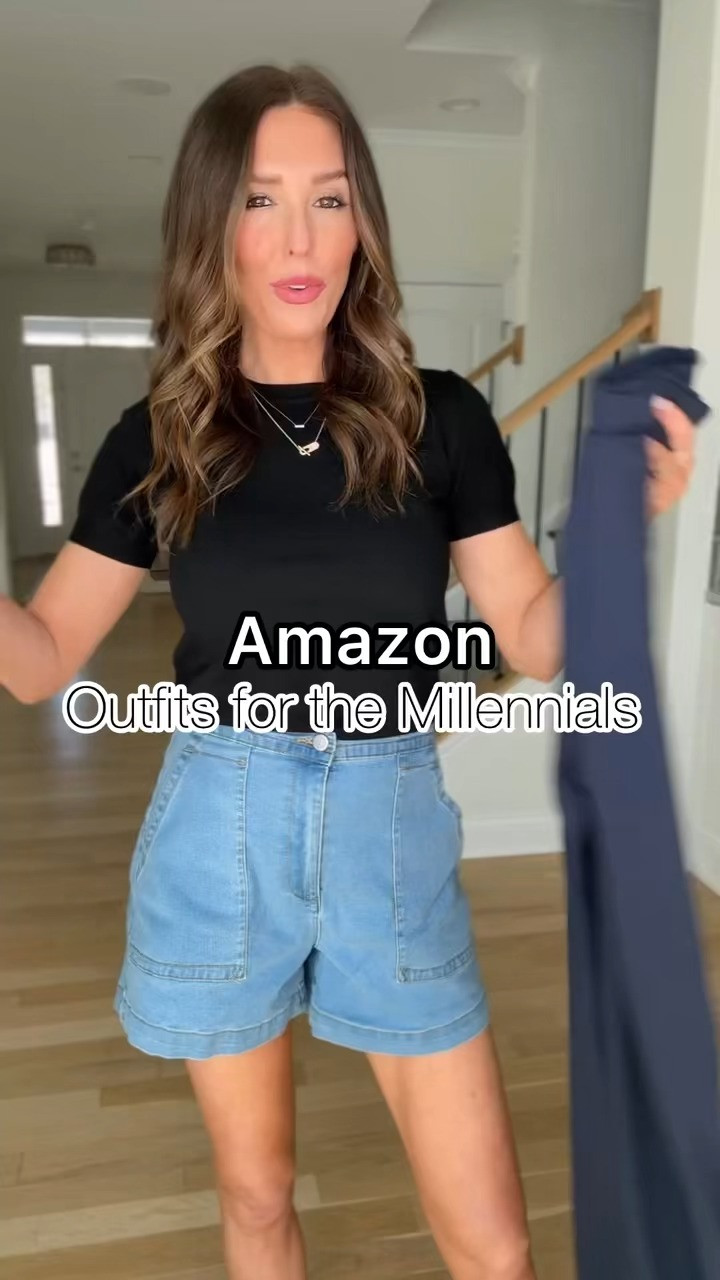 The cutest knit tops from Amazon that you'll want to wear all spring and summer. So soft and high quality! // wearing a small in everything, heels and sandals fit true to size.  

 #LTKgrwm #LTKmomlife #LTKSaleAlert