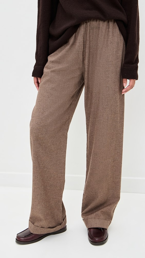 The Flannel Herringbone Simple Pants | Shopbop