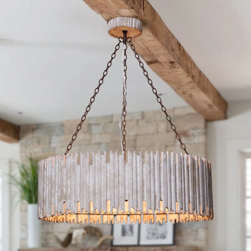 Rudy 3 - Light Unique / Statement Drum Chandelier | Wayfair North America