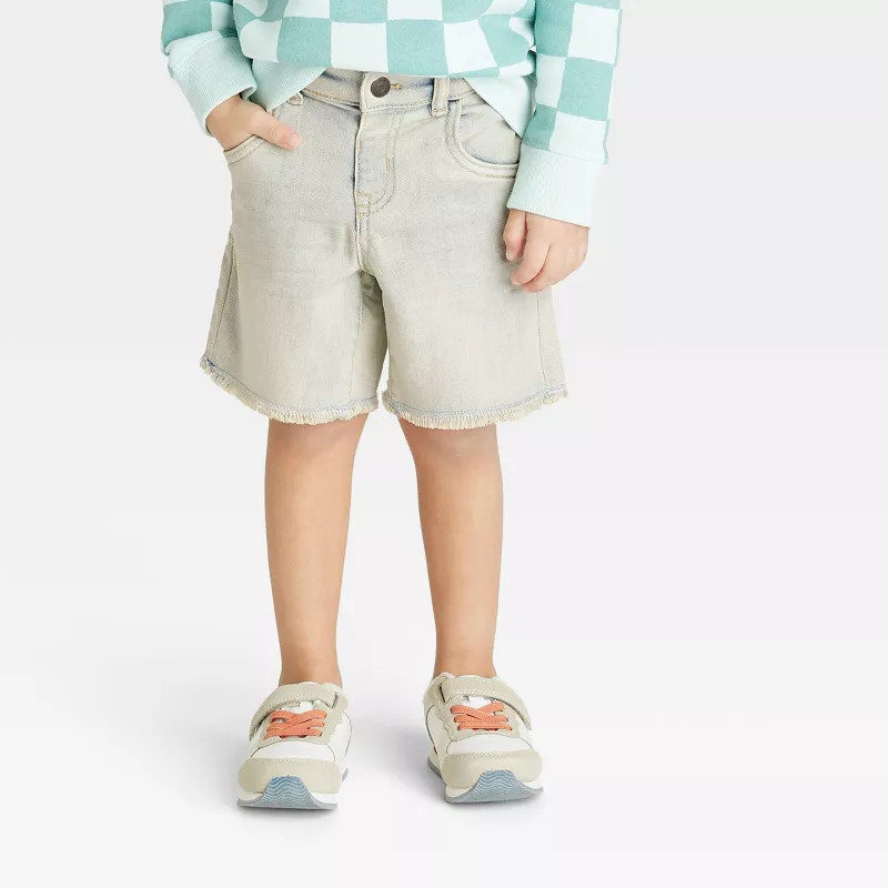 Toddler Boys' Button-Front Pull-On Jean Shorts - Cat & Jack™ | Target
