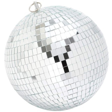 8"" Mirror Disco Ball Silver Hanging Balls for DJ Bar Parties Dancing Night Celebration Holiday Part | Walmart (US)