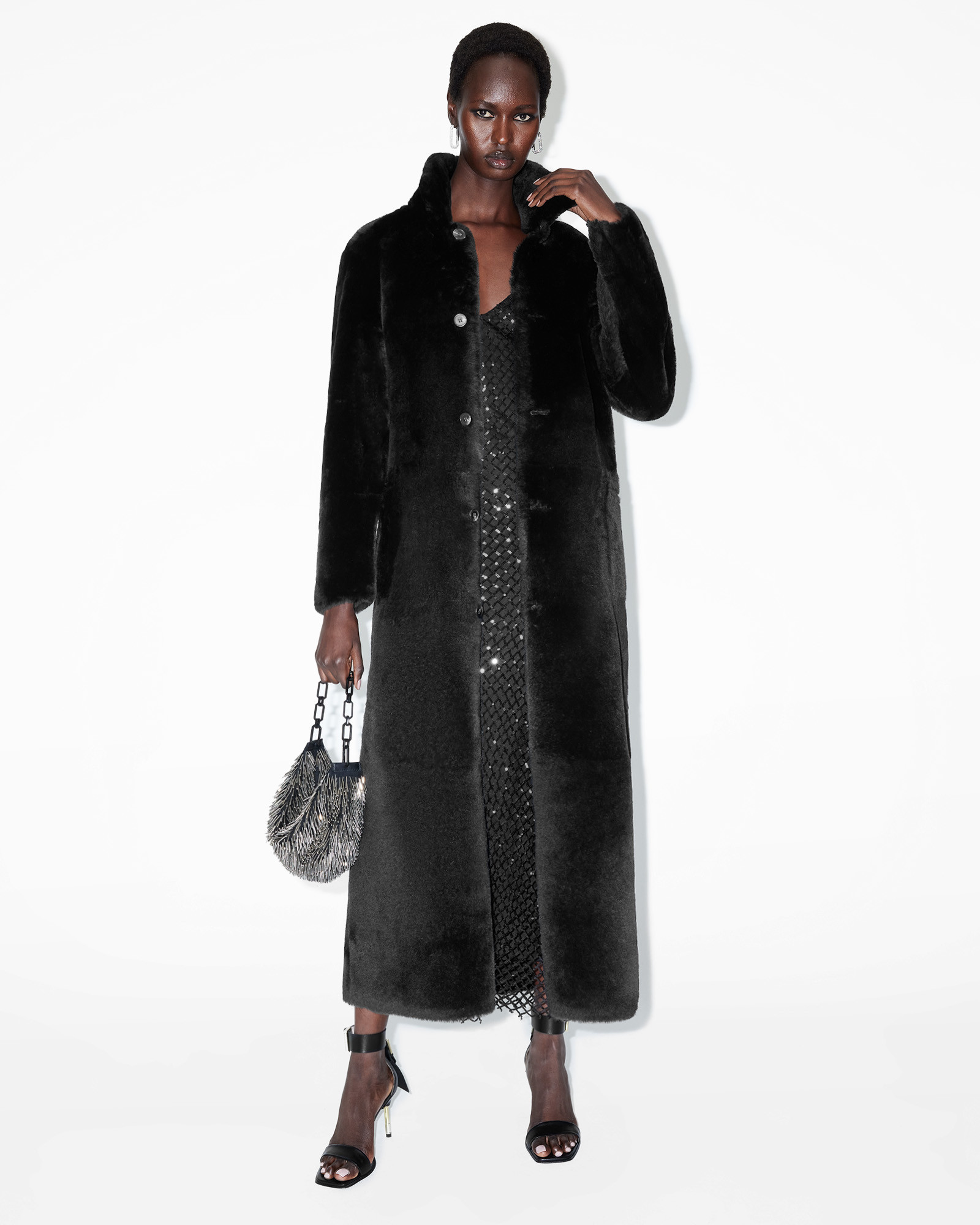 Serra 2-In-1 Reversible Maxi Shearling Coat | AllSaints UK