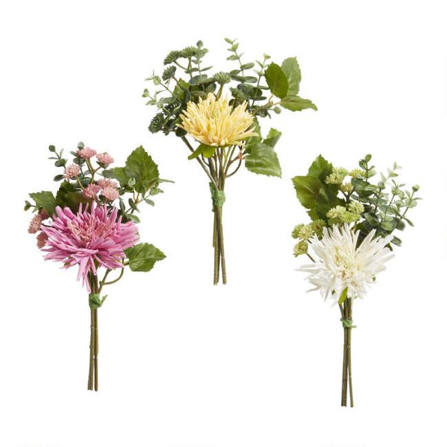 Faux Dahlia And Succulent Bunch | World Market
