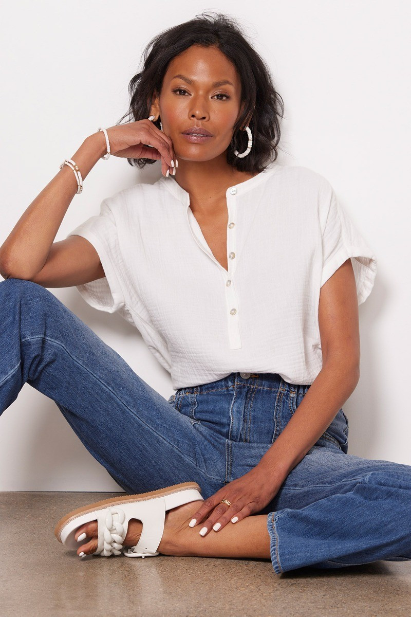 FAHERTY Dream Cotton Desmond Top | EVEREVE | Evereve