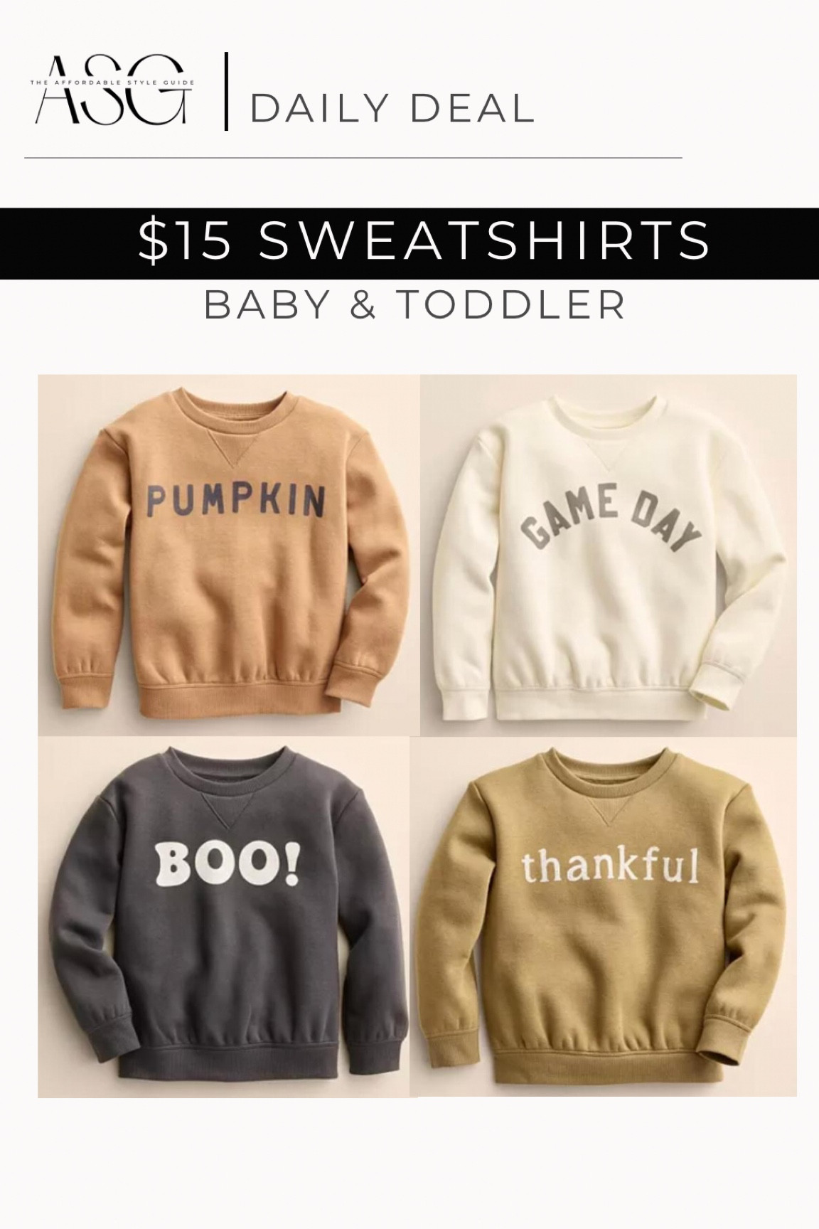 $15 fall sweatshirts. Pumpkin patch outfits. Baby and toddler fall graphic sweatshirt. 

#LTKbaby #LTKkids #LTKunder50