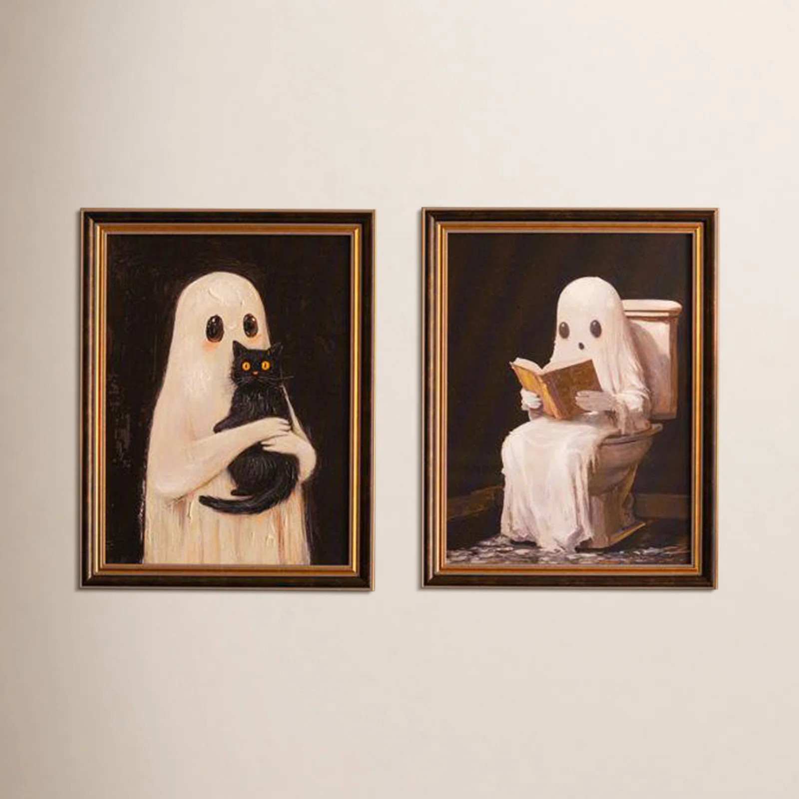 Halloween Ghosts 2-Piece Painting Set | Birch Lane
