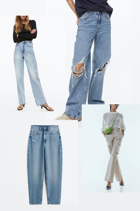 Loose mom jeans 90s fit. Beige cargo pants SALE

#LTKunder100 #LTKsalealert #LTKunder50