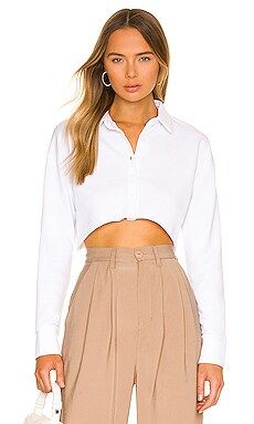 ALL THE WAYS Mia Crop Sweatshirt in White from Revolve.com | Revolve Clothing (Global)