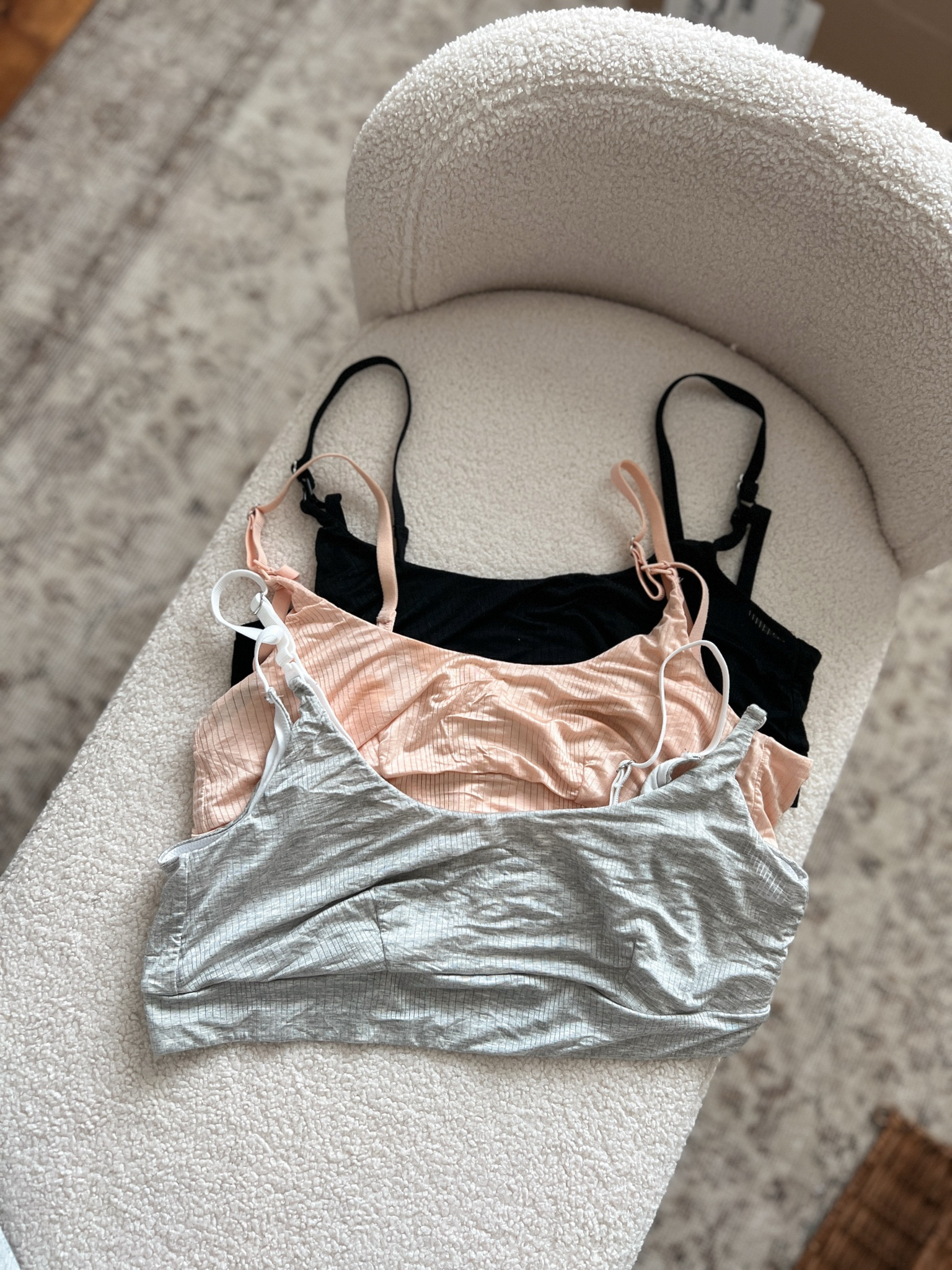 My favorite nursing bras because: the fabric is super soft, they provide soft support, easy clip down front for nursing, 5 clasp sizes so they grow with you. #ad @itsbodily 

#LTKBaby #LTKBump #LTKFamily