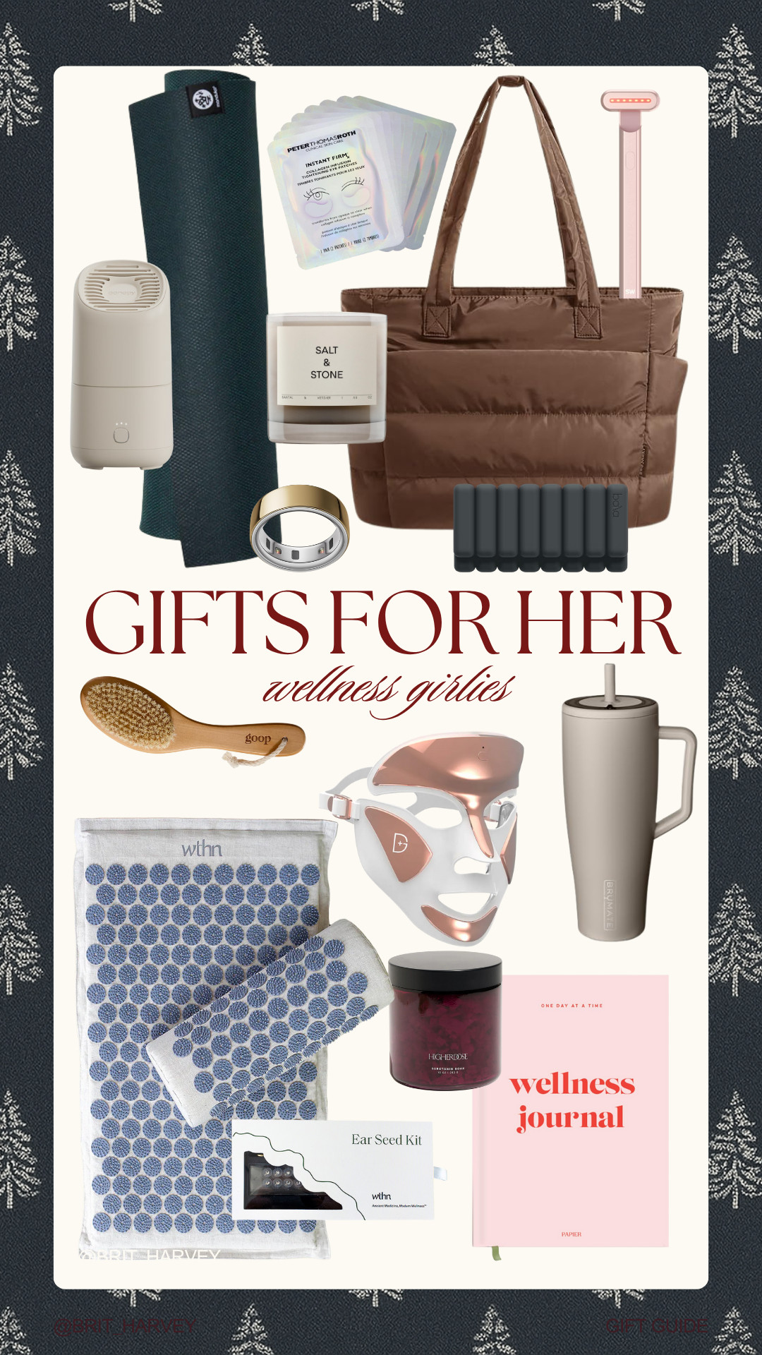 Holiday Gift Guide 🎁 | For the Wellness Girlies.
From acupressure mats and red light therapy to daily rituals and self-care essentials — perfect for the girl who’s all about feeling good inside and out.
#GiftsForHer #WellnessGifts #SelfCareEssentials #HolidayGiftGuide #LTKWellness 

 