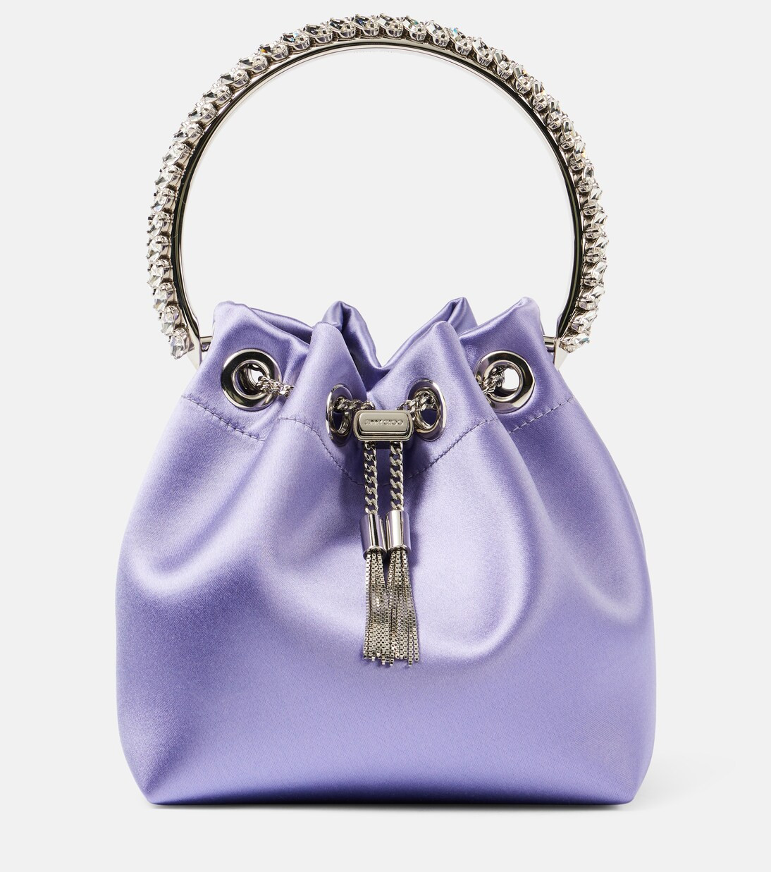 Secchiello Bon Bon Small in raso con cristalli | Mytheresa (IT)