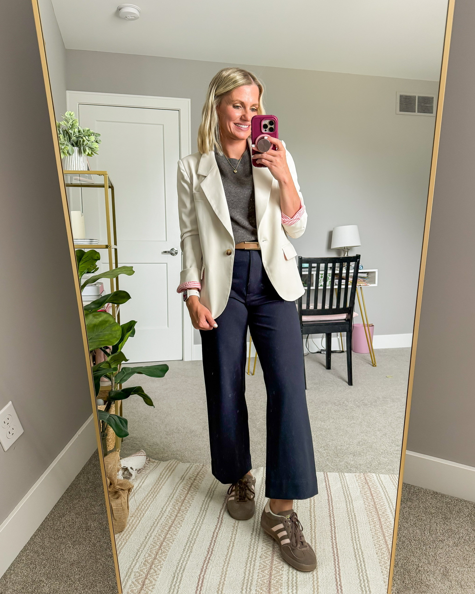 Teacher outfit idea for Fall with a white blazer.

#LTKootd #LTKSeasonal #LTKWorkwear