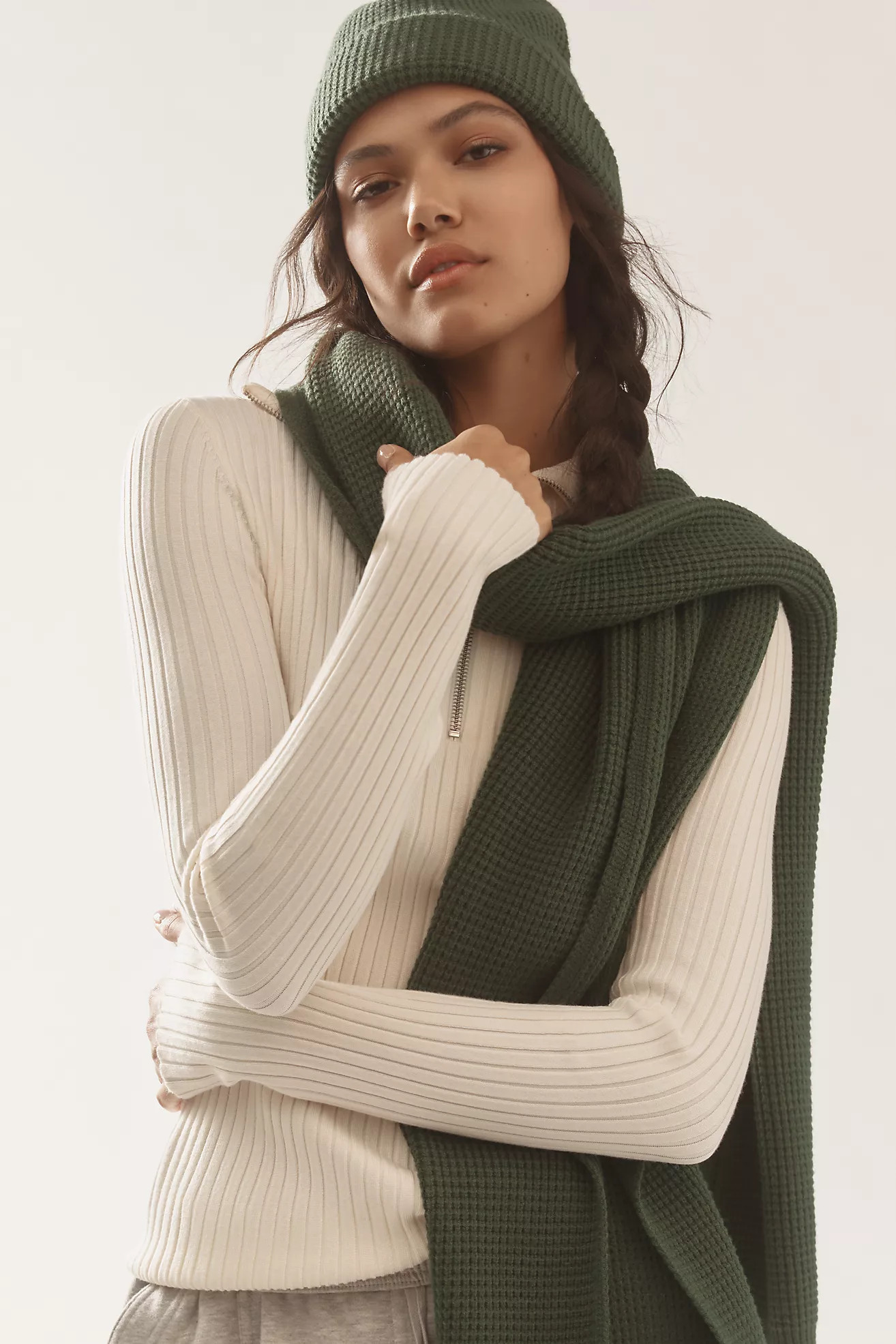 The Elsie Waffle-Knit Scarf | Anthropologie (US)