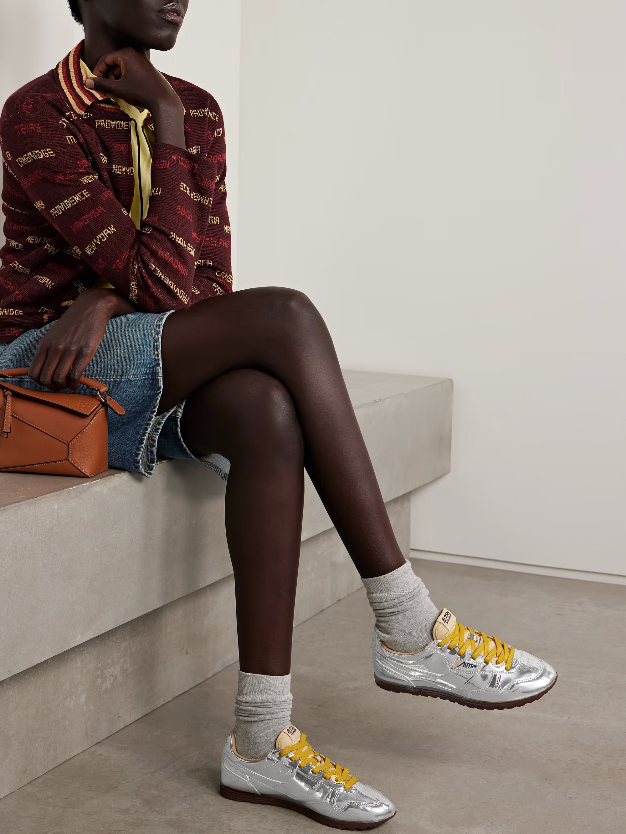 Windspin Low canvas-trimmed mirrored-vinyl sneakers | NET-A-PORTER (US)