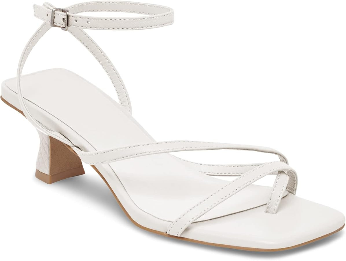 Juliet Holy Womens Strappy Sandals Kitten Heel Open Toe Slingback Ankle Strap Wedding Party Summe... | Amazon (US)