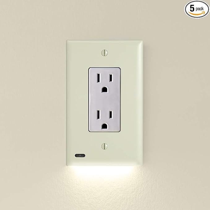 5 Pack - SnapPower GuideLight [for Standard Decor, Not GFCI outlets] - Night Light - Electrical O... | Amazon (US)