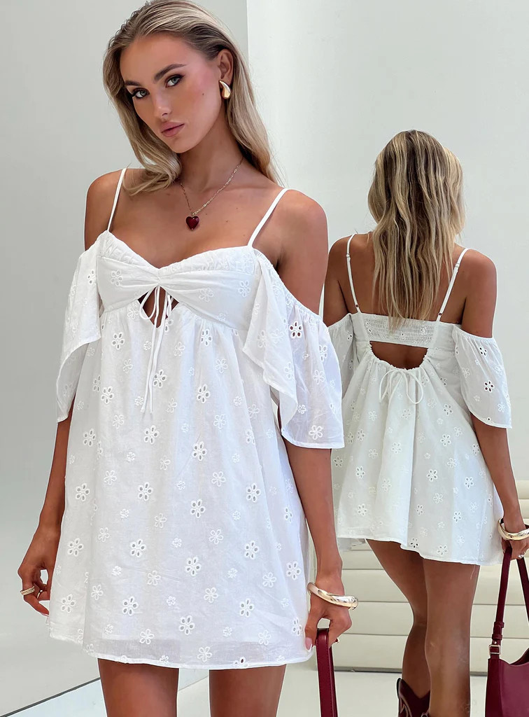 Cene Mini Dress White | Princess Polly US