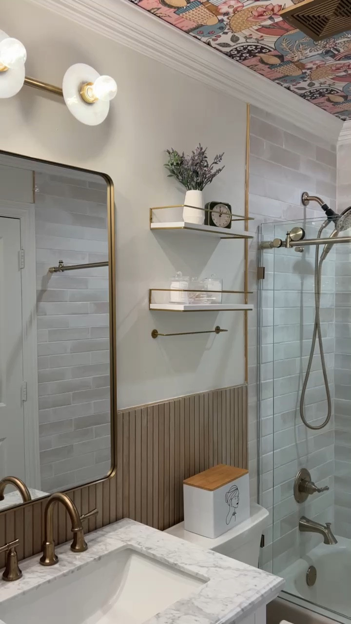 A neutral bathroom never goes out of style. I love mixing classic finishes, soft textures, and a little unexpected pattern to create a space that feels both cozy and elevated. Sharing all of the sources from this bathroom makeover here if you’re gathering ideas for your own refresh.

#LTKSeasonal #LTKHome