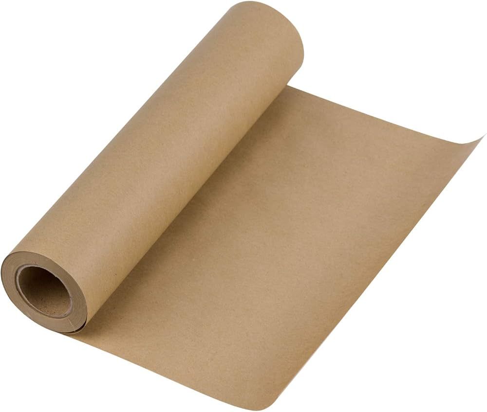 RUSPEPA Brown Kraft Paper Roll - 12 inches x 100 feet - Natural Recyclable Paper Perfect for Craf... | Amazon (US)