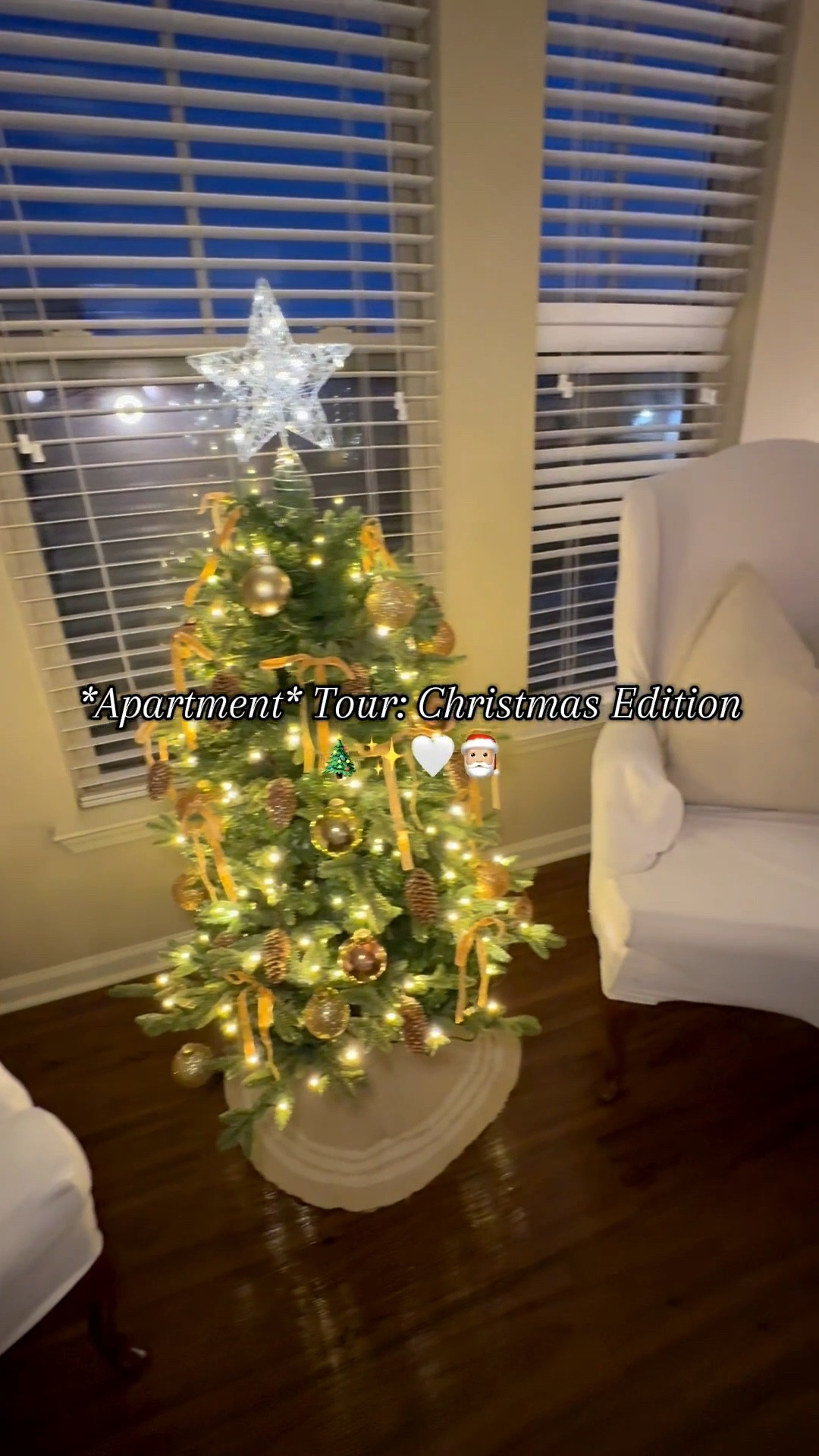 Apartment tour with Christmas decor up and ready to go!! Starting to get festive around here🫶🏻🤍🎄🎅🏼✨

#LTKSeasonal #LTKHoliday #LTKHome
