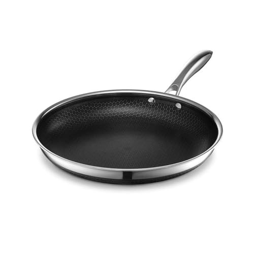 HexClad Hybrid Nonstick Frying Pan, 12-Inch, Stay-Cool Handle, Dishwasher and Oven Safe, Inductio... | Amazon (US)