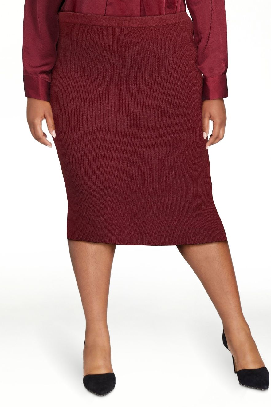 ELOQUII Elements Women's Plus Pencil Sweater Skirt | Walmart (US)
