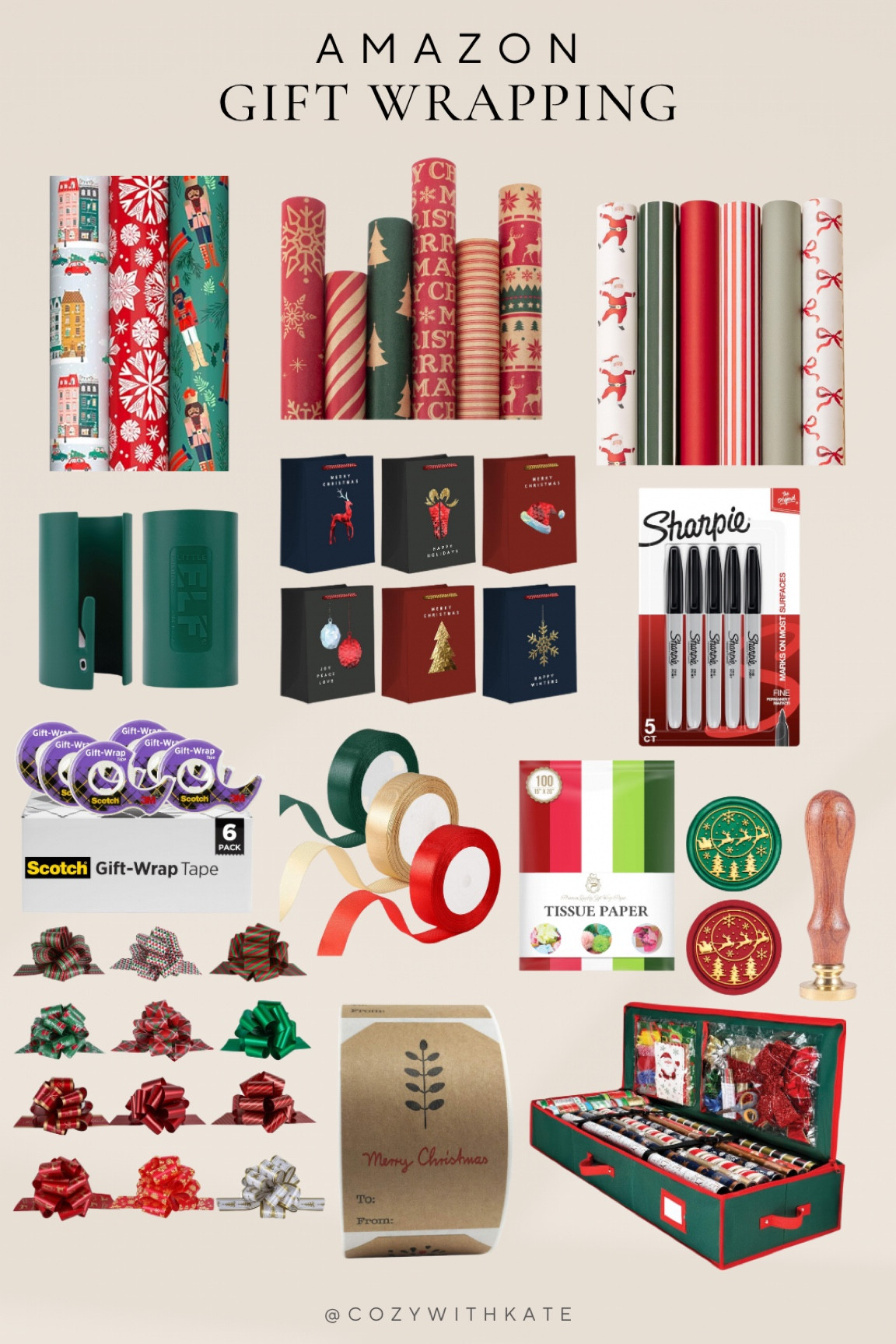 Amazon gift wrapping essentials! 🎁

#LTKGiftGuide #LTKSeasonal #LTKHoliday