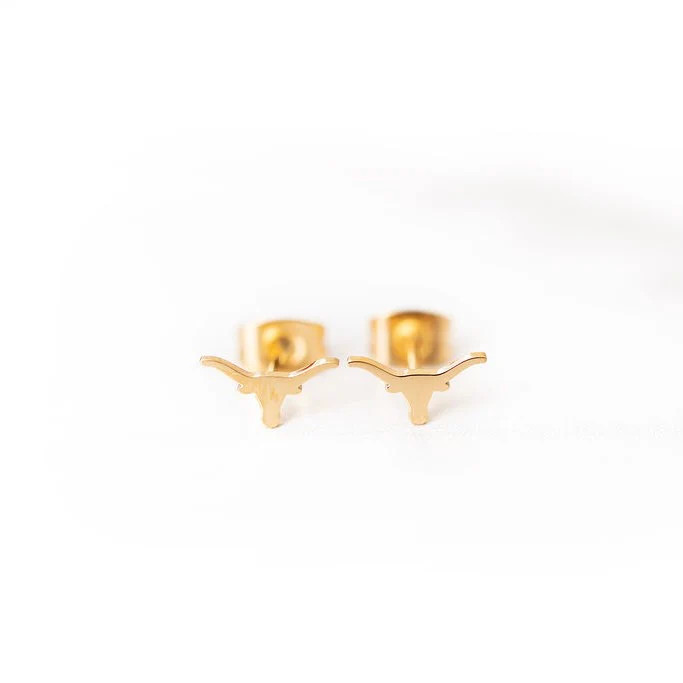 Longhorn Studs | Golden Thread